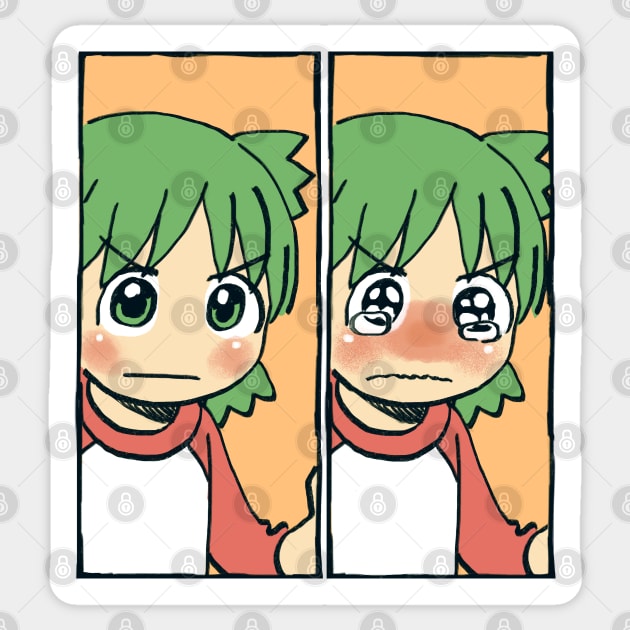 I draw that manga panel of yotsuba crying / yotsubato Sticker by mudwizard